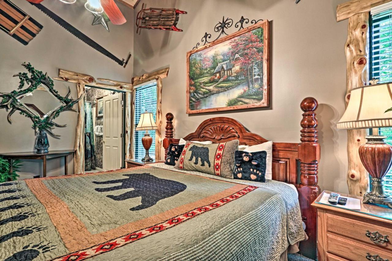 Eclectic Cabin With Hot Tub 1 Mi To Ober Gatlinburg Dış mekan fotoğraf